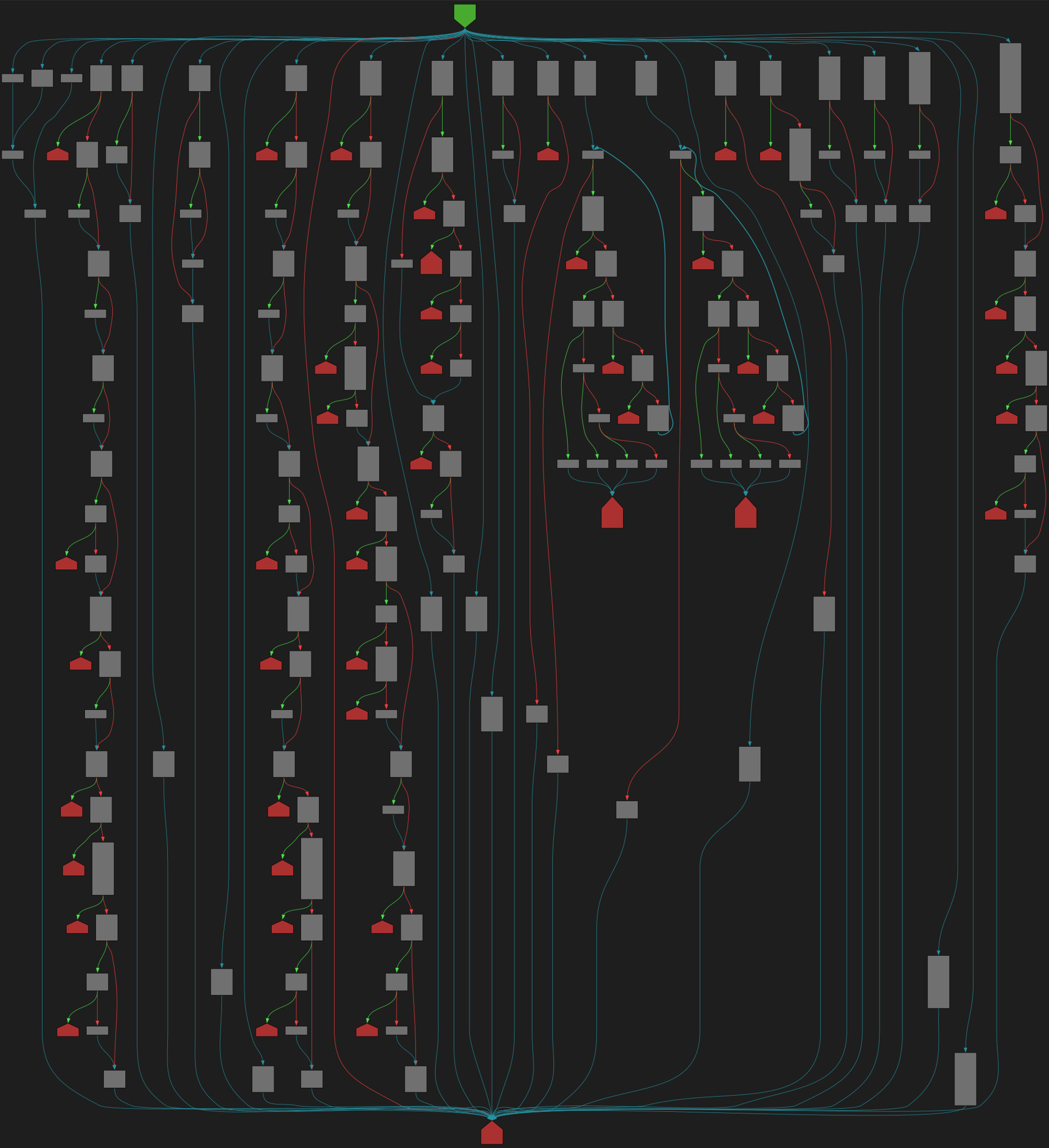 Large and many-branched control-flow-graph